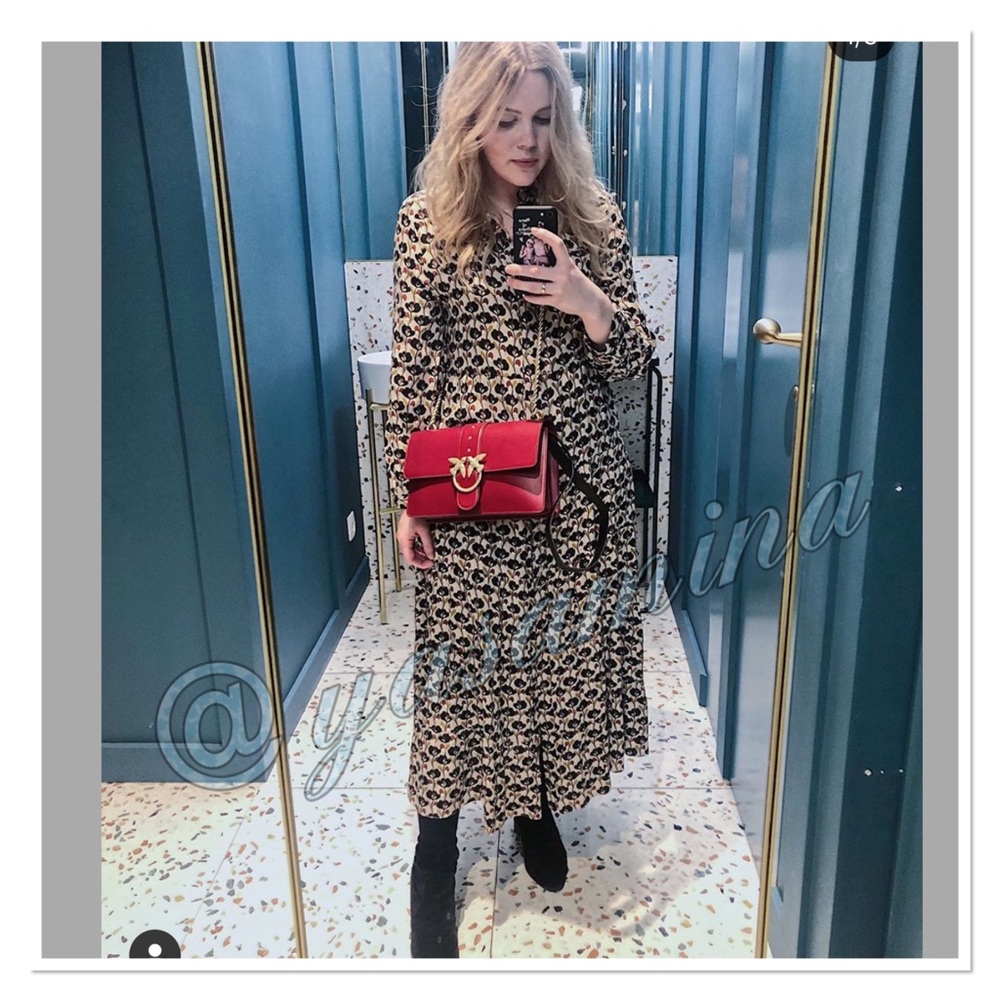 Zara printed dress bloggers favorite - Picture 4 of 8
